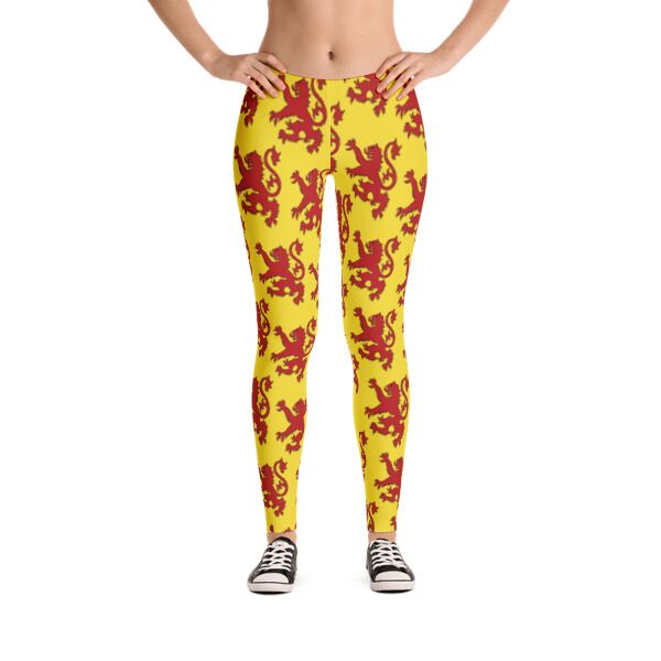 Scottish Lion Rampant Leggings - Click Image to Close